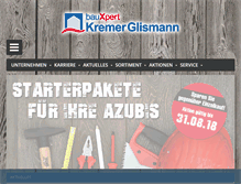 Tablet Screenshot of kremerglismann.de